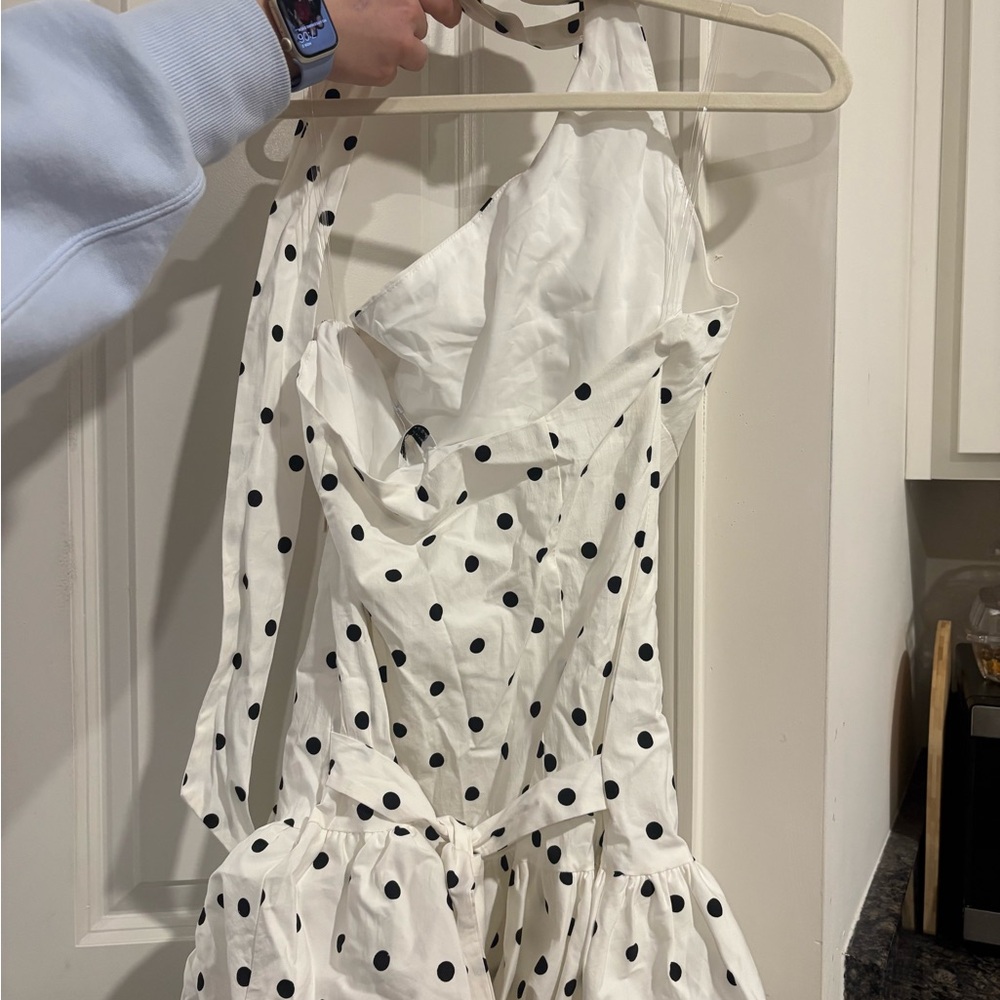 White Polka Dot Dress